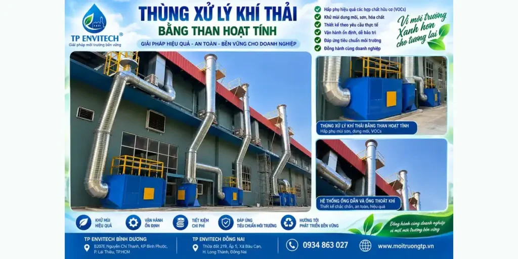 Xử lý khí thải xưởng sơn